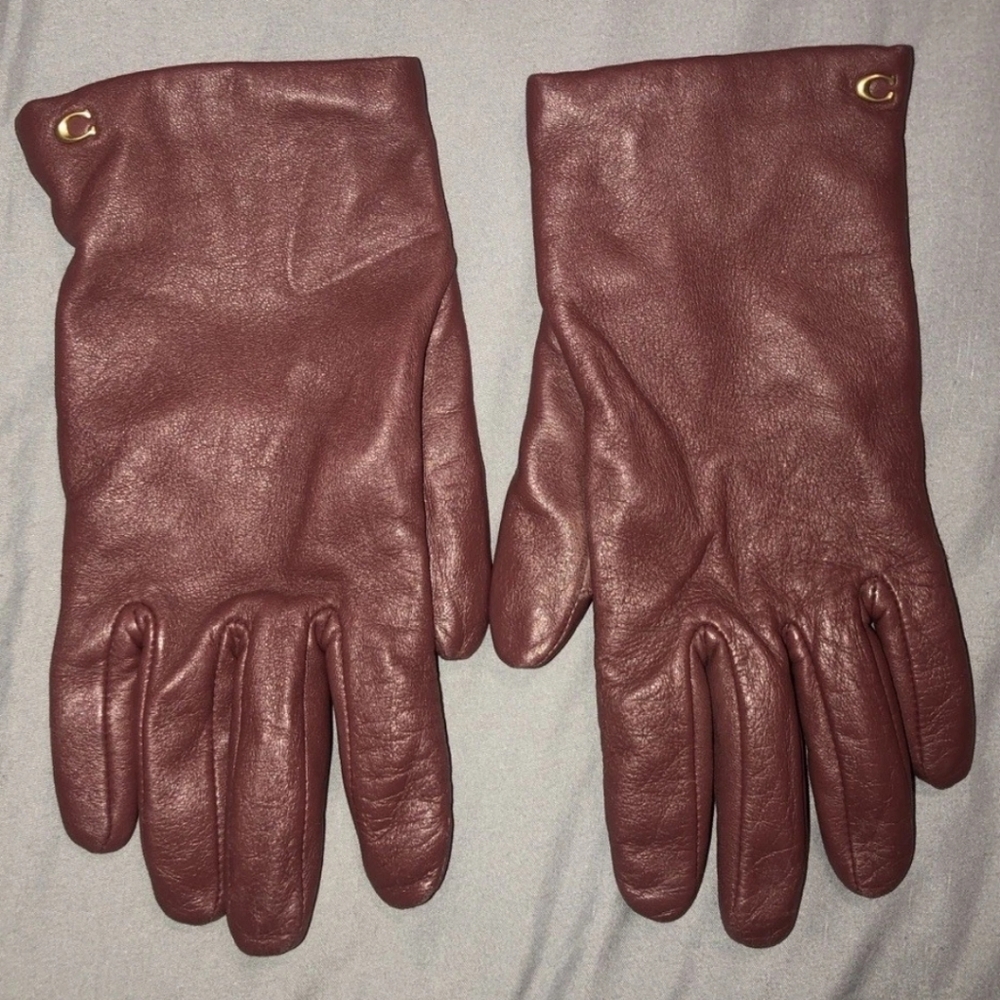 Coach Sheep Wool Lined Gloves - Picture 1 of 14